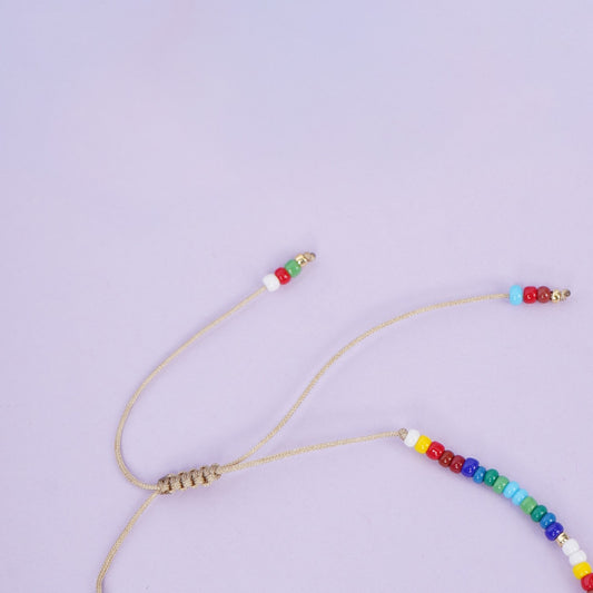 Premium Multicolor Beaded Rakhi