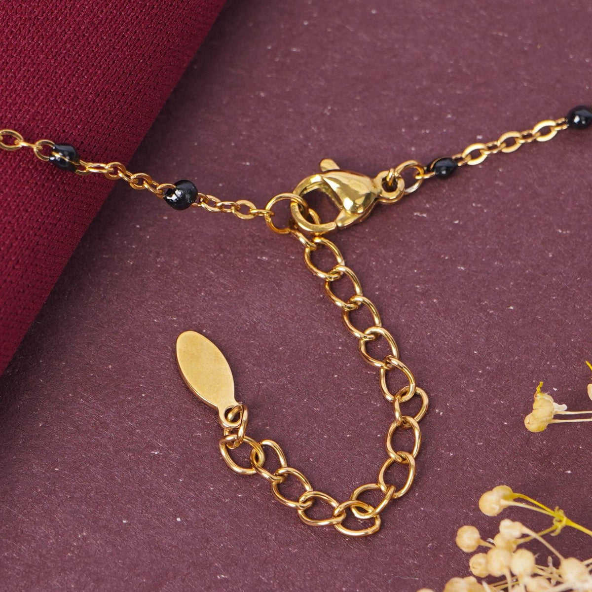 Bulky Heart Charm Mangalsutra