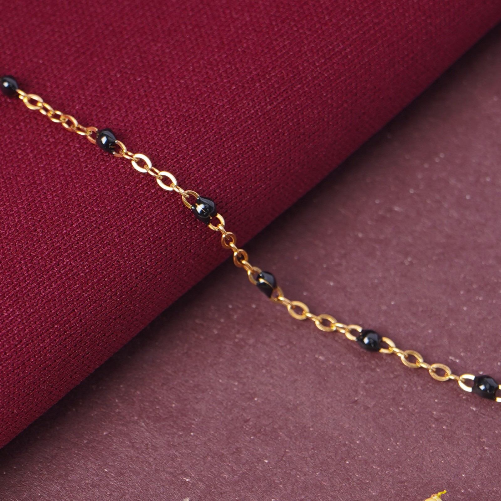 Bulky Heart Charm Mangalsutra
