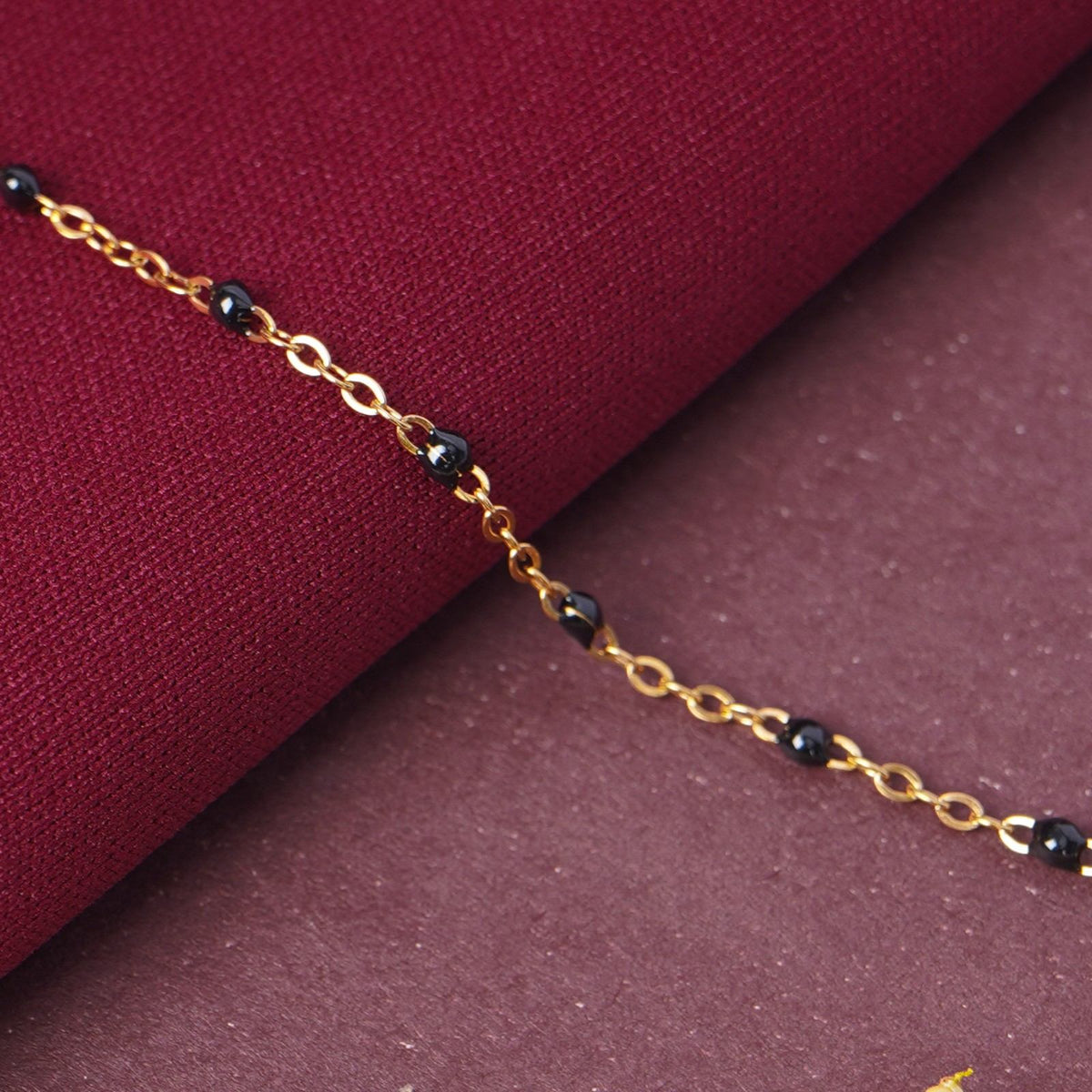 Bulky Heart Charm Mangalsutra