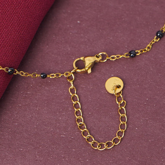 Bulky Heart Charm Mangalsutra