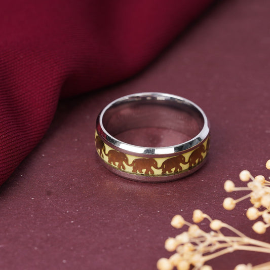 Gold-Silver Tone Band Ring