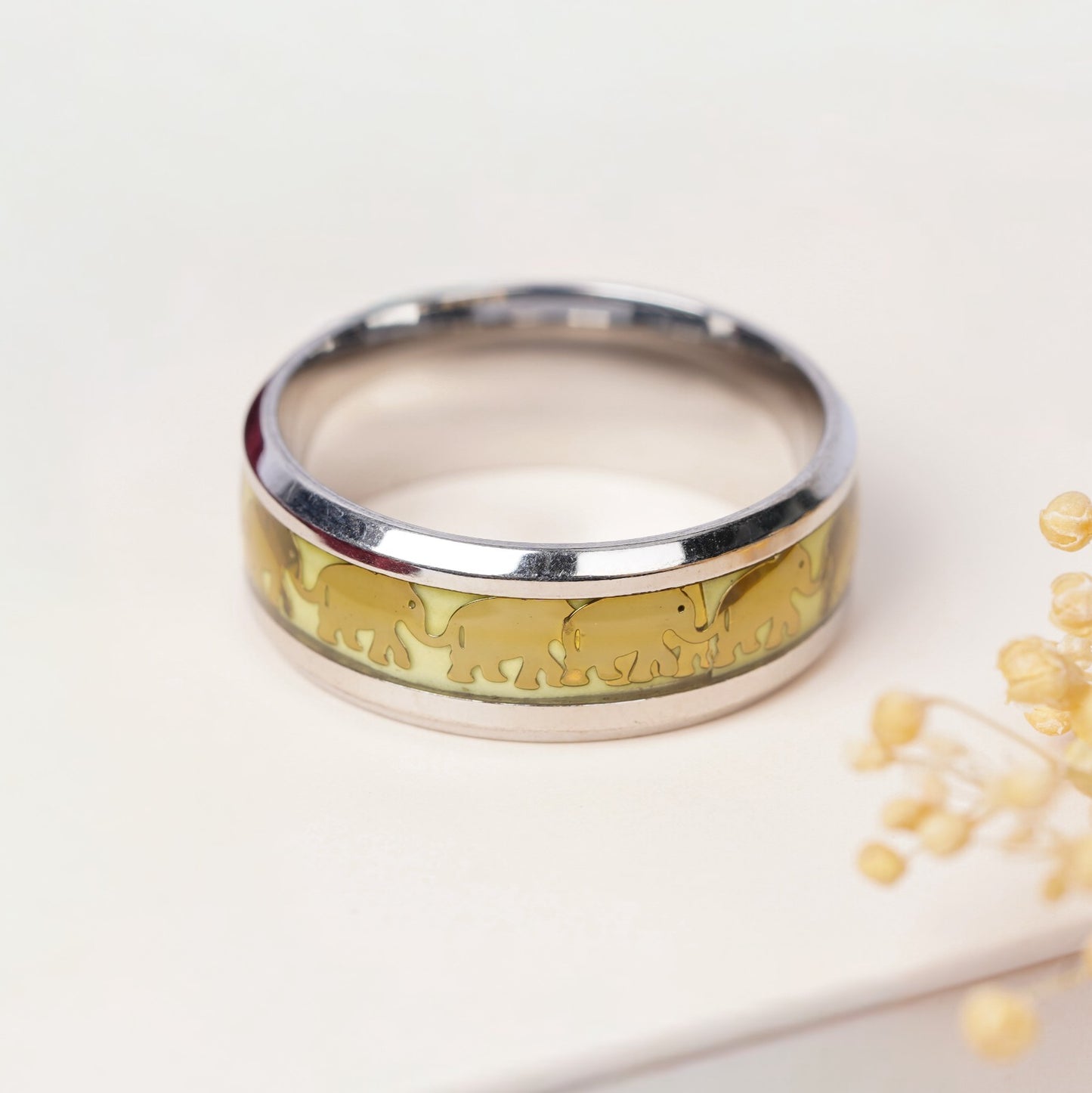 Gold-Silver Tone Band Ring