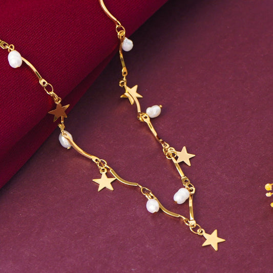 Star & Pearl Charm Choker