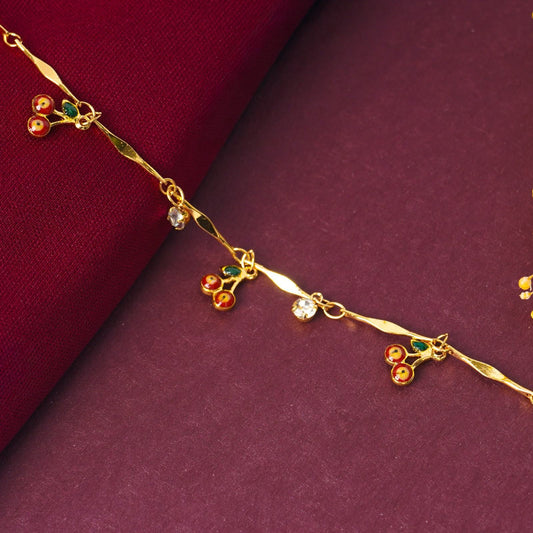 Cherry Bloom Charm Bracelet