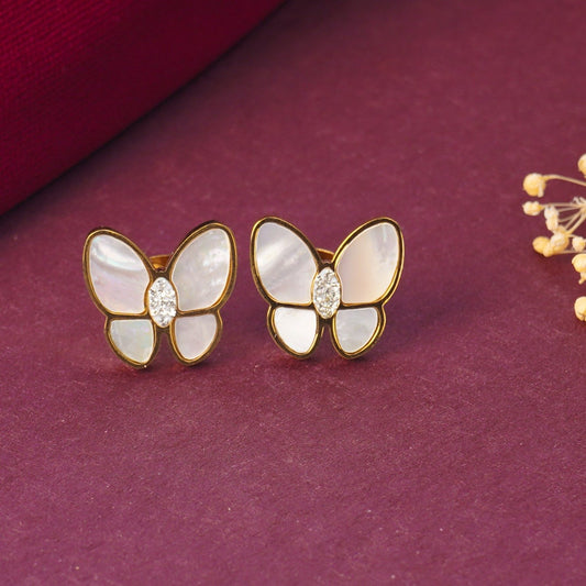 Gllora Flutter Bloom Butterfly Stud Earrings