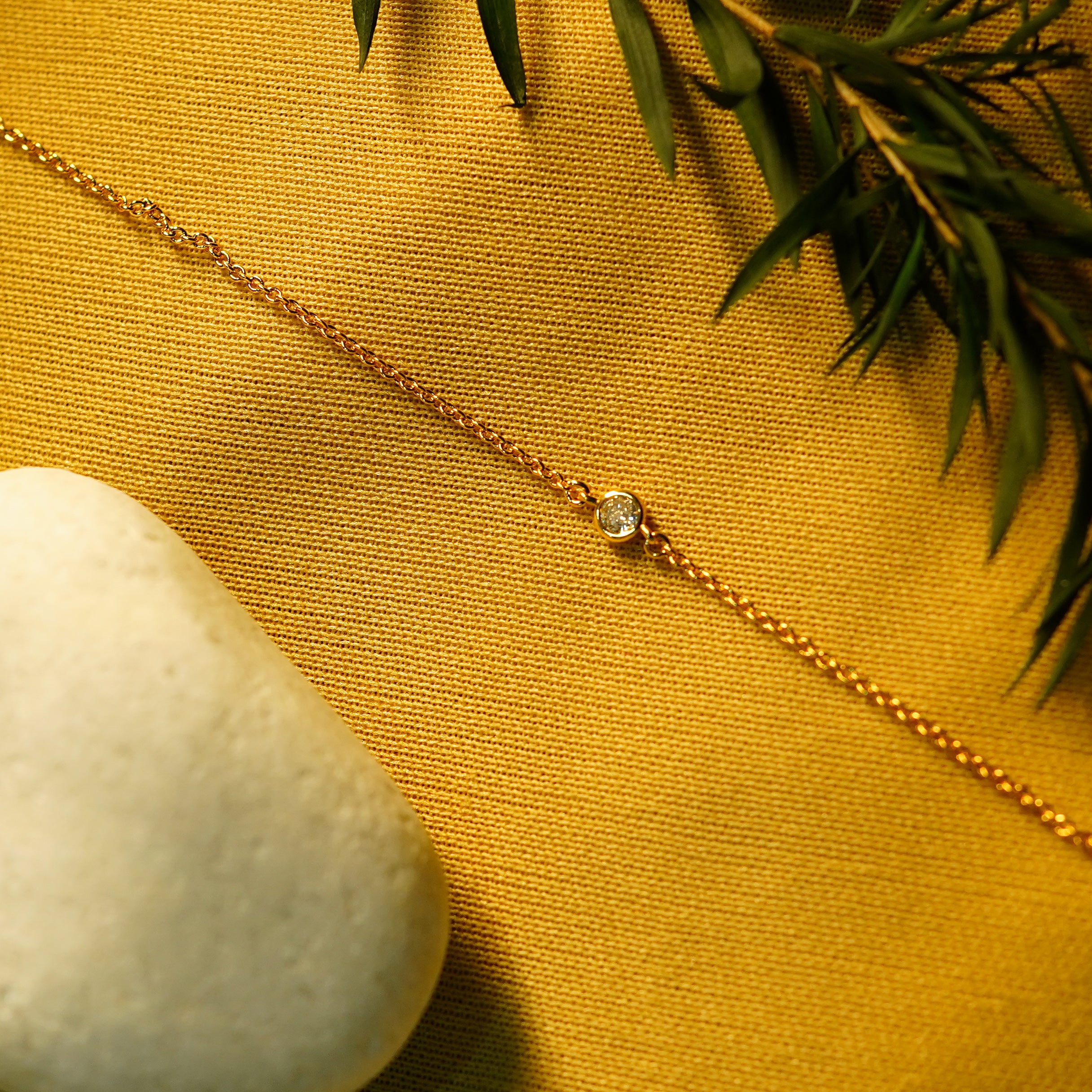 Geometric Elegance Pull-Chain Bracelet