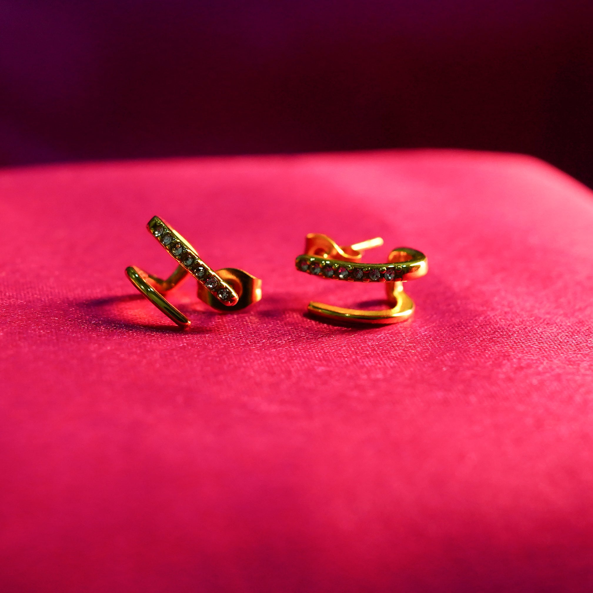 Amore Modern Hoop Earrings