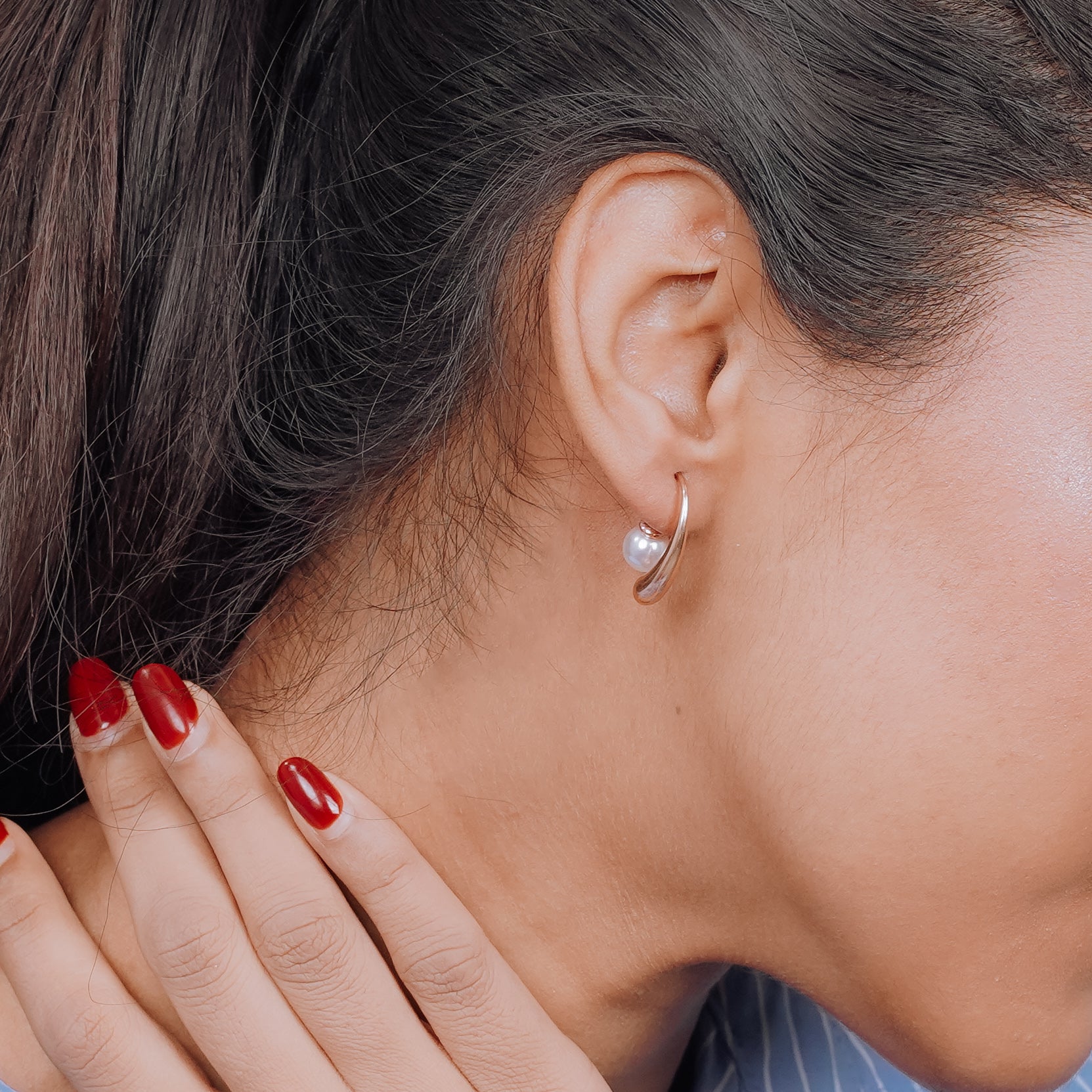 Edge Statement Drop Earrings