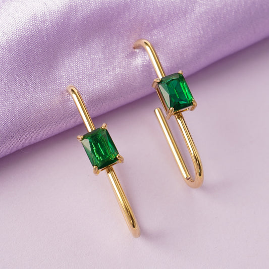 Geometric Bar Drop Earrings