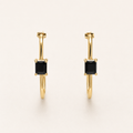 Geometric Bar Drop Earrings