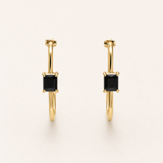 Geometric Bar Drop Earrings