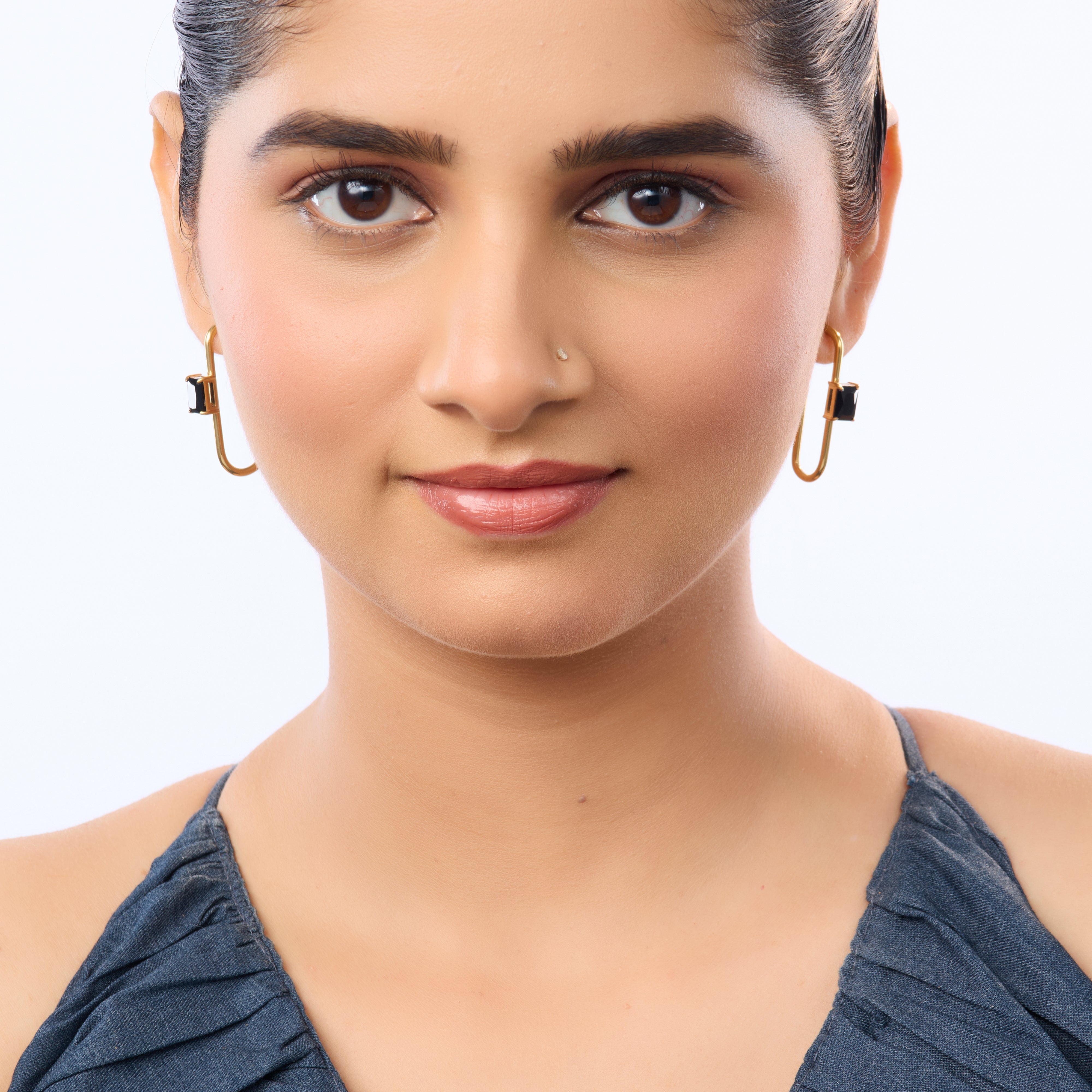Geometric Bar Drop Earrings