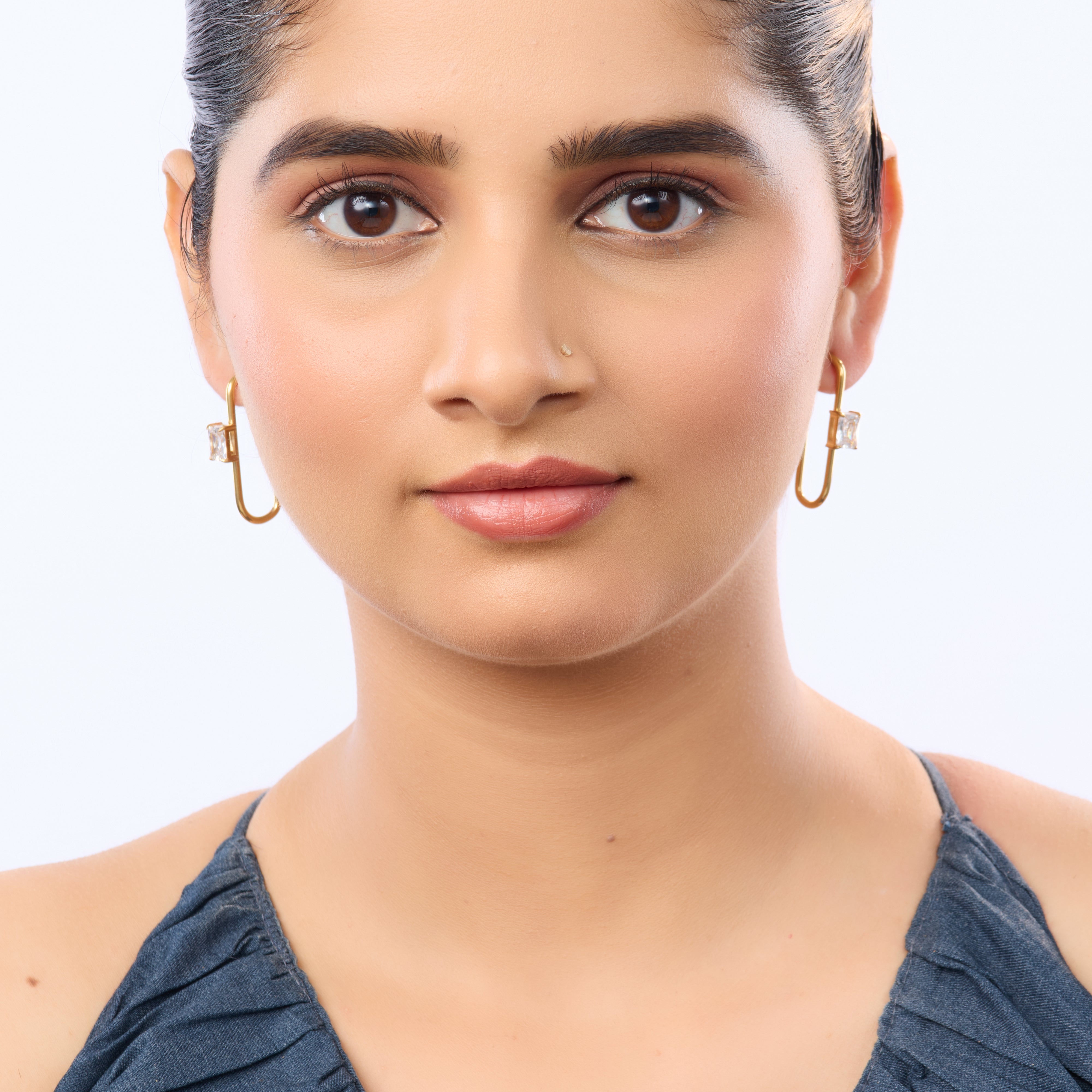 Geometric Bar Drop Earrings