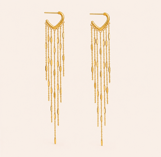 Multi-Layer Chain Drop Earrings