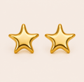 Puffy Star Stud Earrings