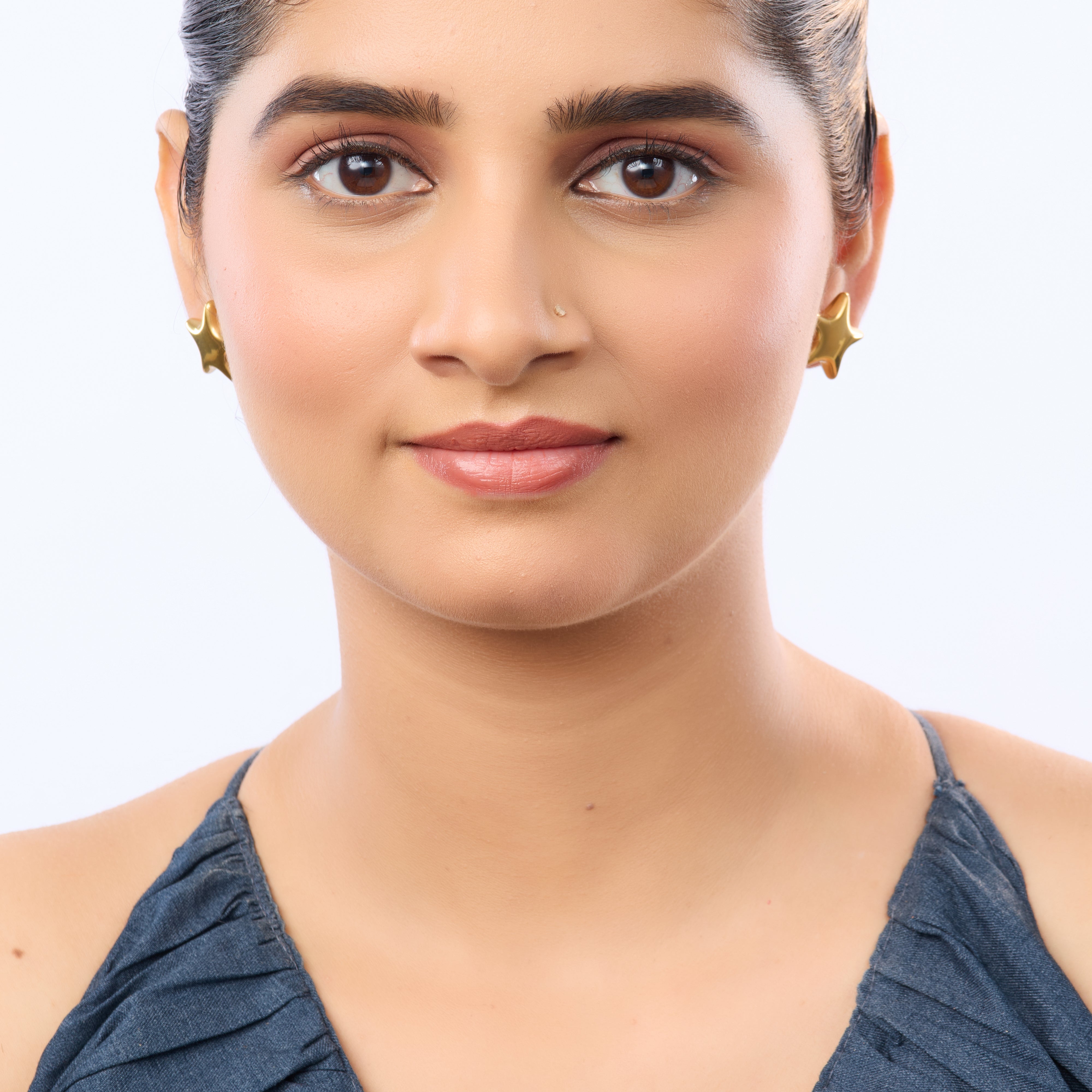 Puffy Star Stud Earrings