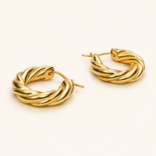 Intertwined Knot Stud Earrings