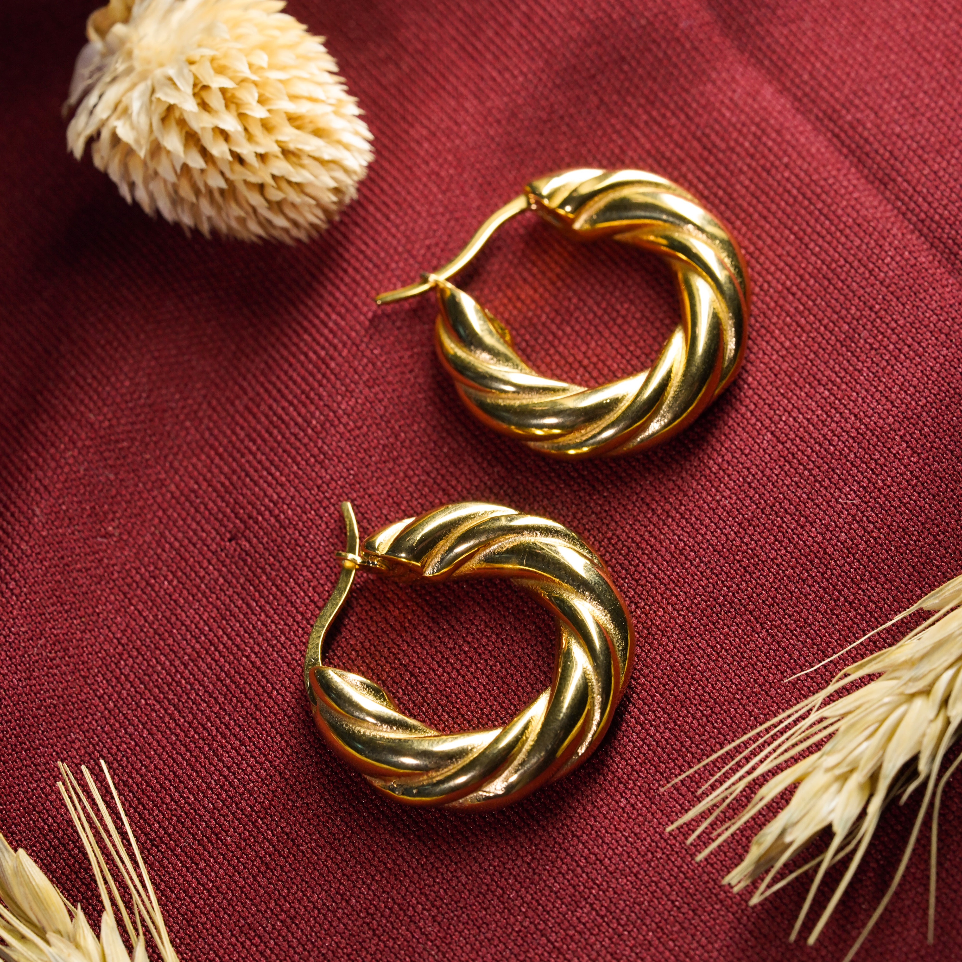 Intertwined Knot Stud Earrings