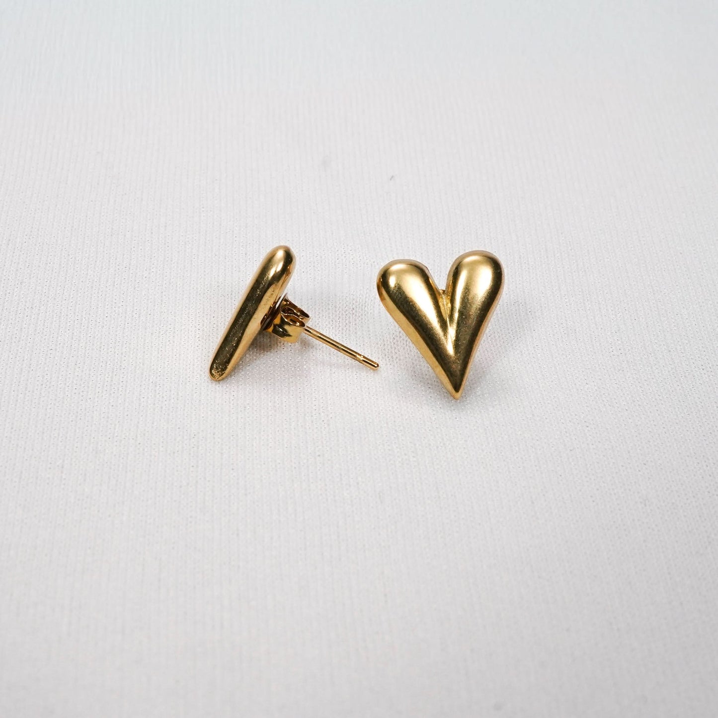 Sculpted Fan Stud Earrings