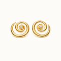 Spiral Statement Stud Earrings