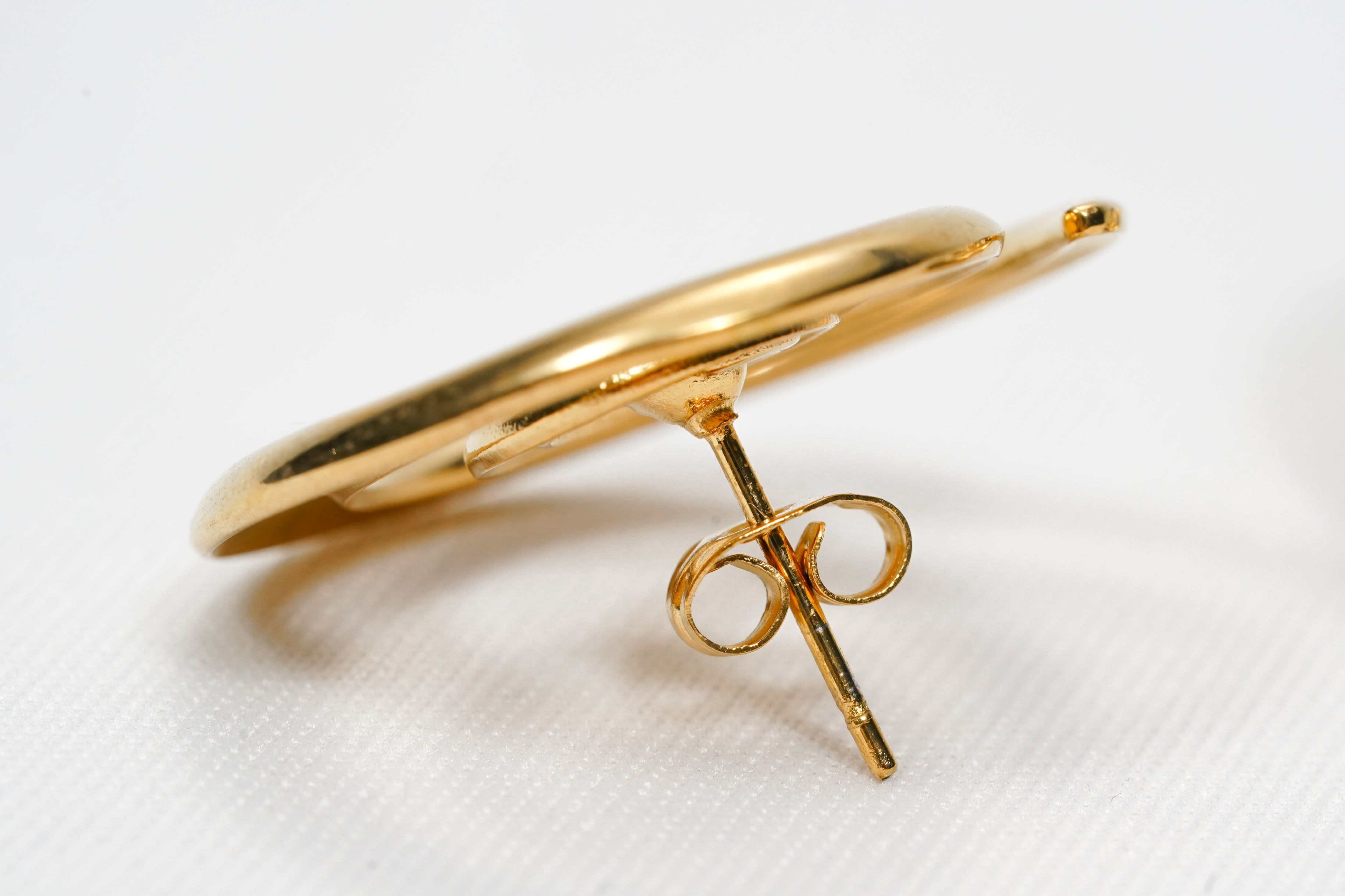 Spiral Statement Stud Earrings