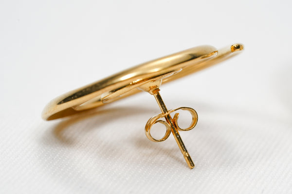 Spiral Statement Stud Earrings