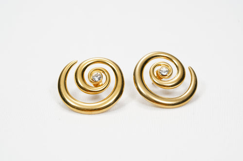 Spiral Statement Stud Earrings