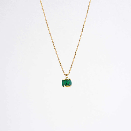 Retro Geometric Gold Pendant Necklace