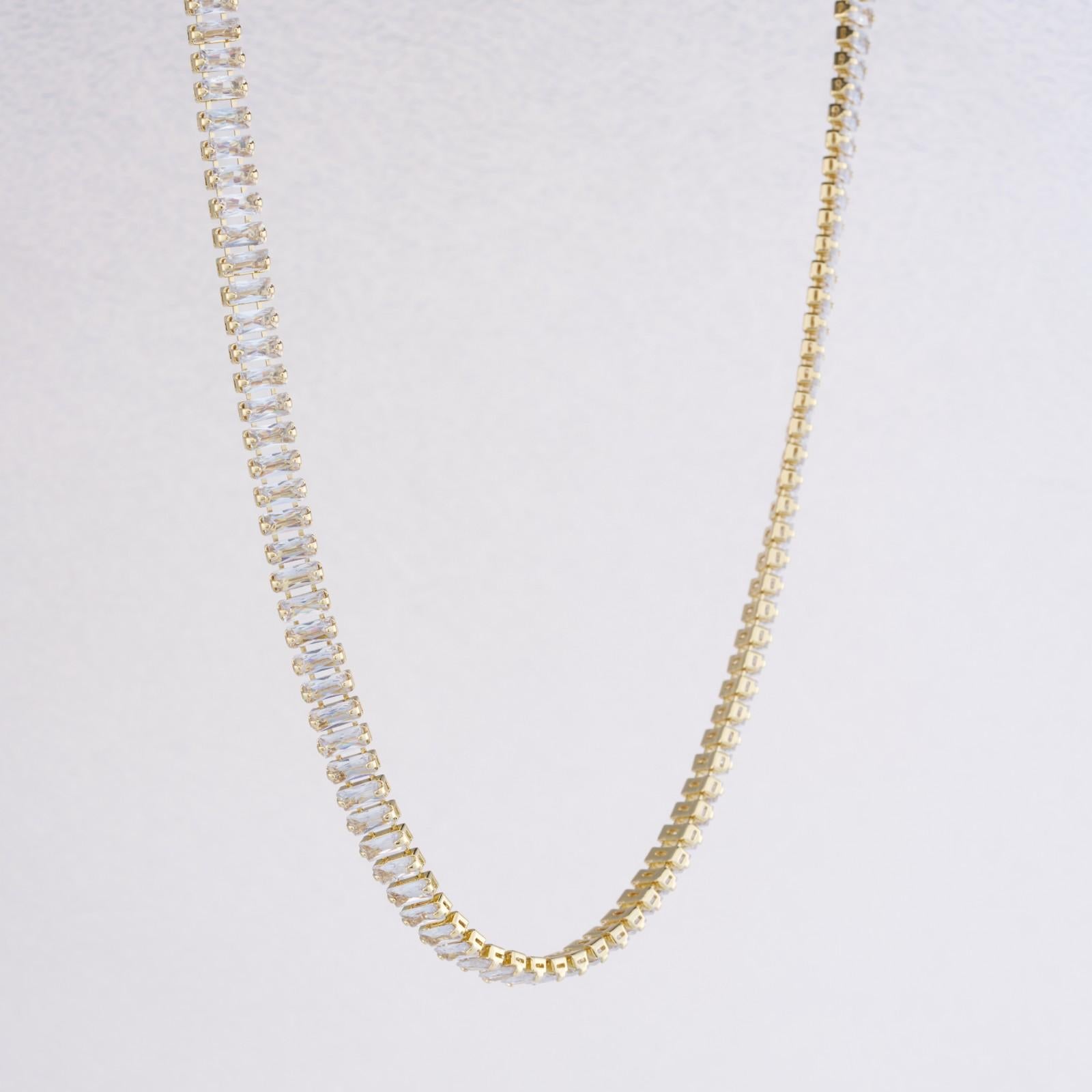 Golden Elegance Crystal Necklace
