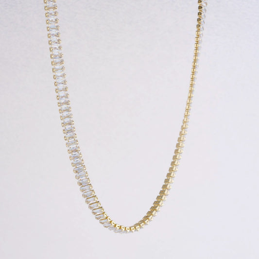 Golden Elegance Crystal Necklace