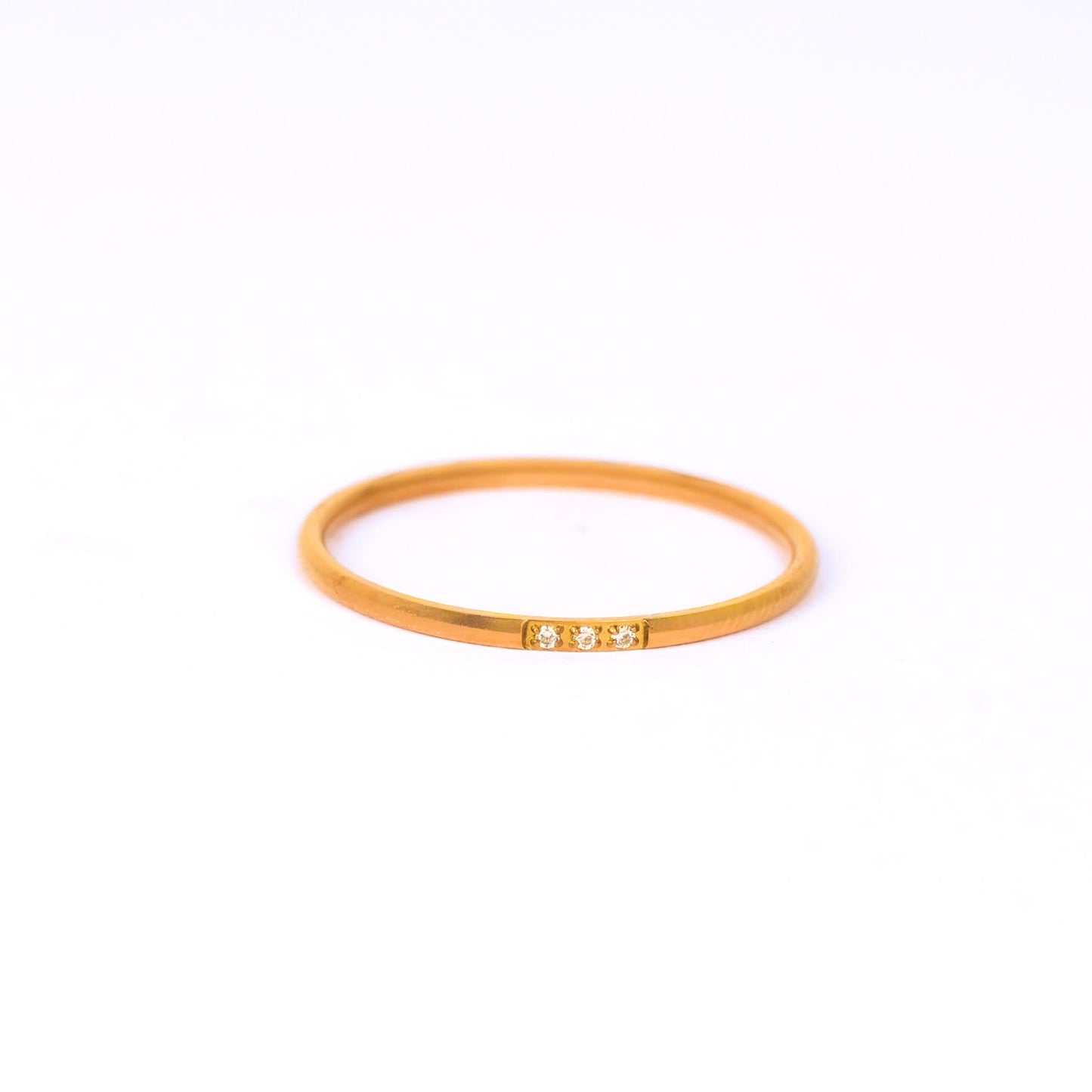 Triple Spark Gold Ring