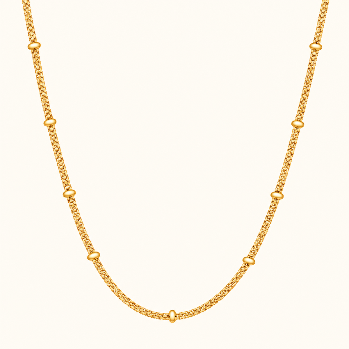 Classic Figaro Pattern Gold Chain Necklace