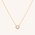 Rose Light Heart Necklace