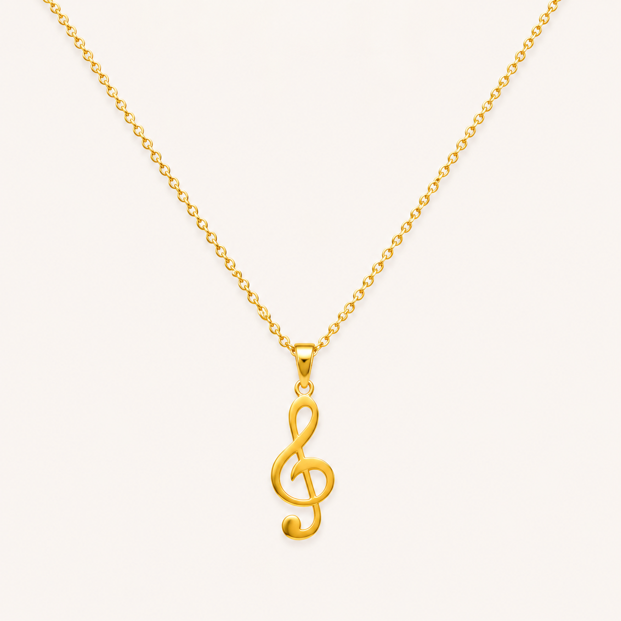 Golden Melody Pendant Necklace