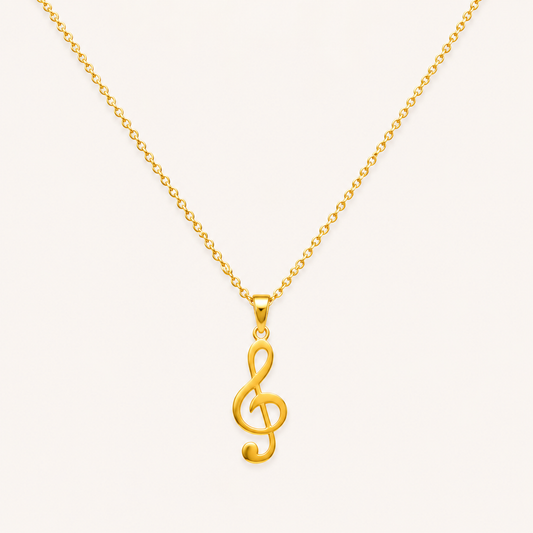 Golden Melody Pendant Necklace