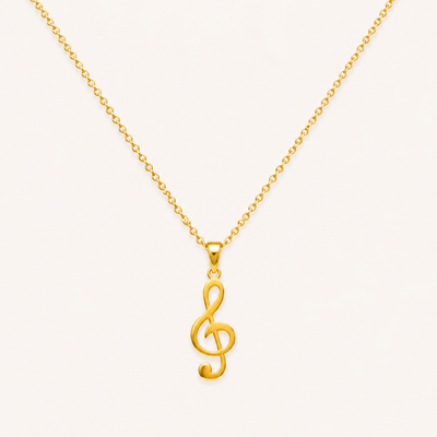 Golden Melody Pendant Necklace