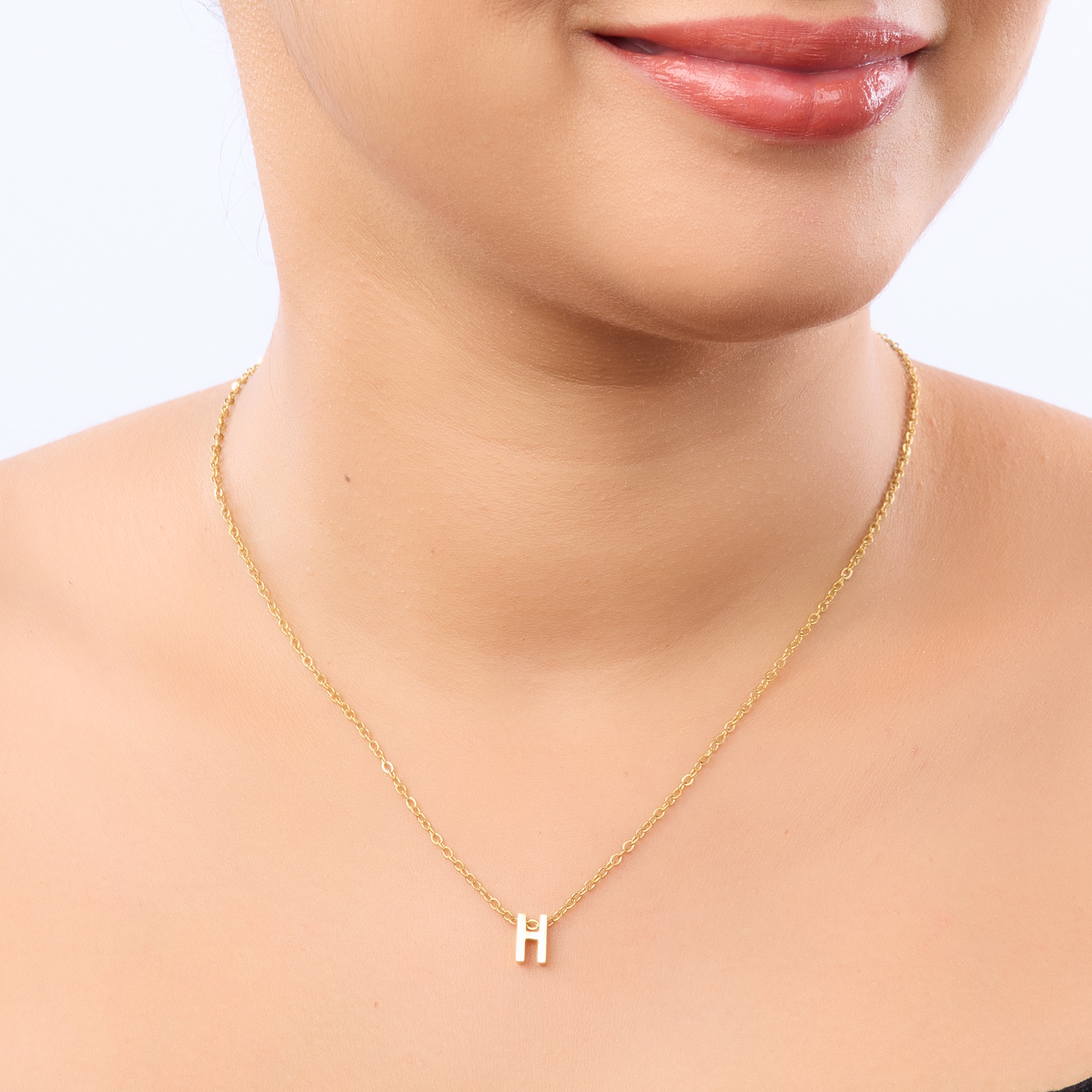 Letter Pendant Necklace
