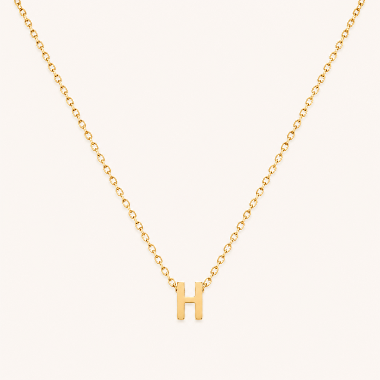 Letter Pendant Necklace