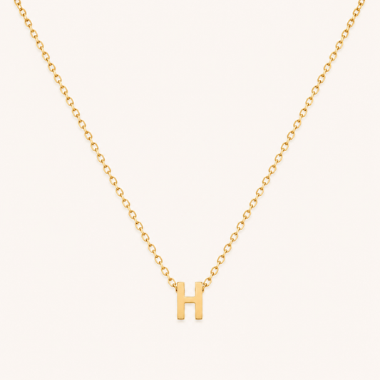 Letter Pendant Necklace