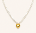 Pearl Heart Beaded Necklace