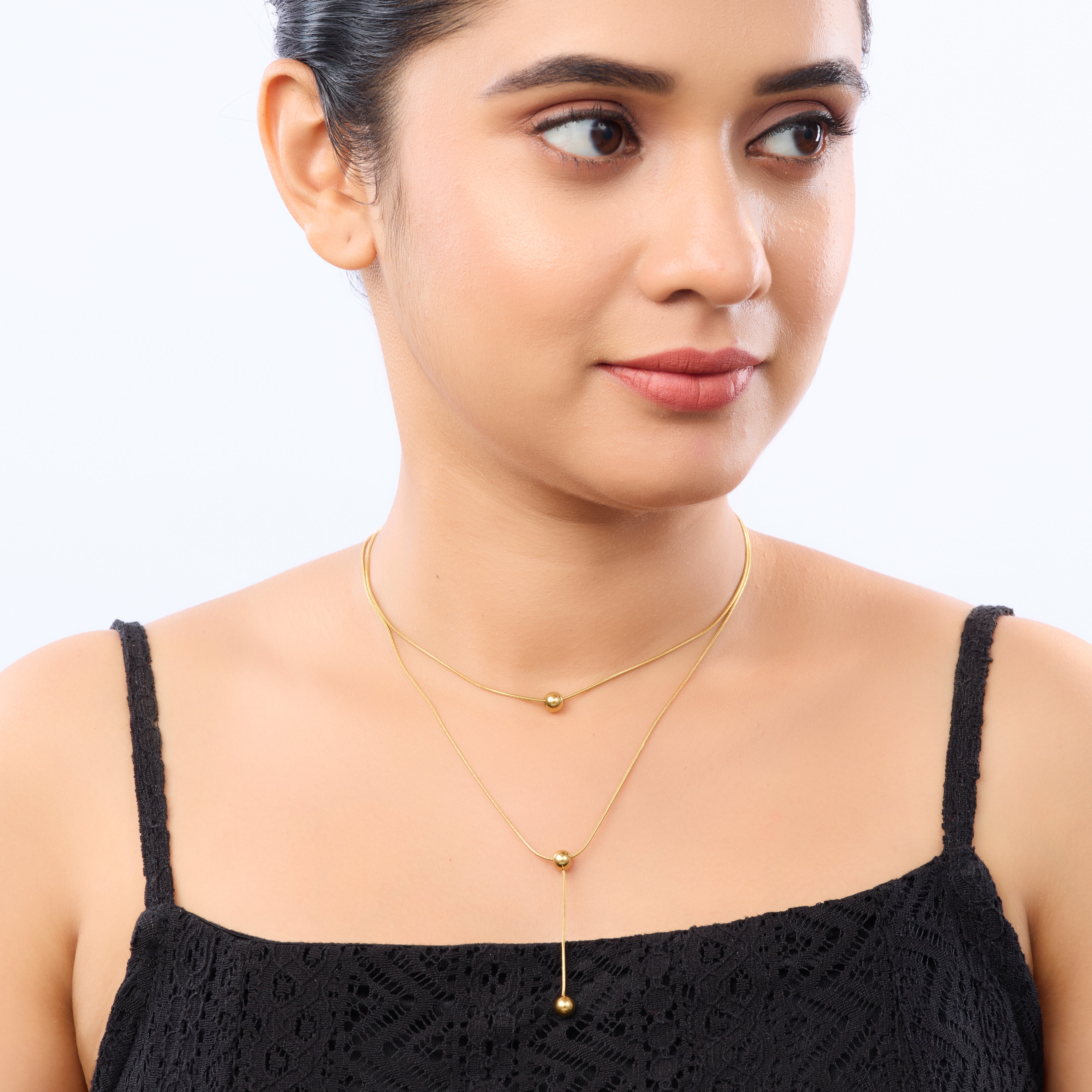 Urban Luxe Double-Layer Gold Necklace