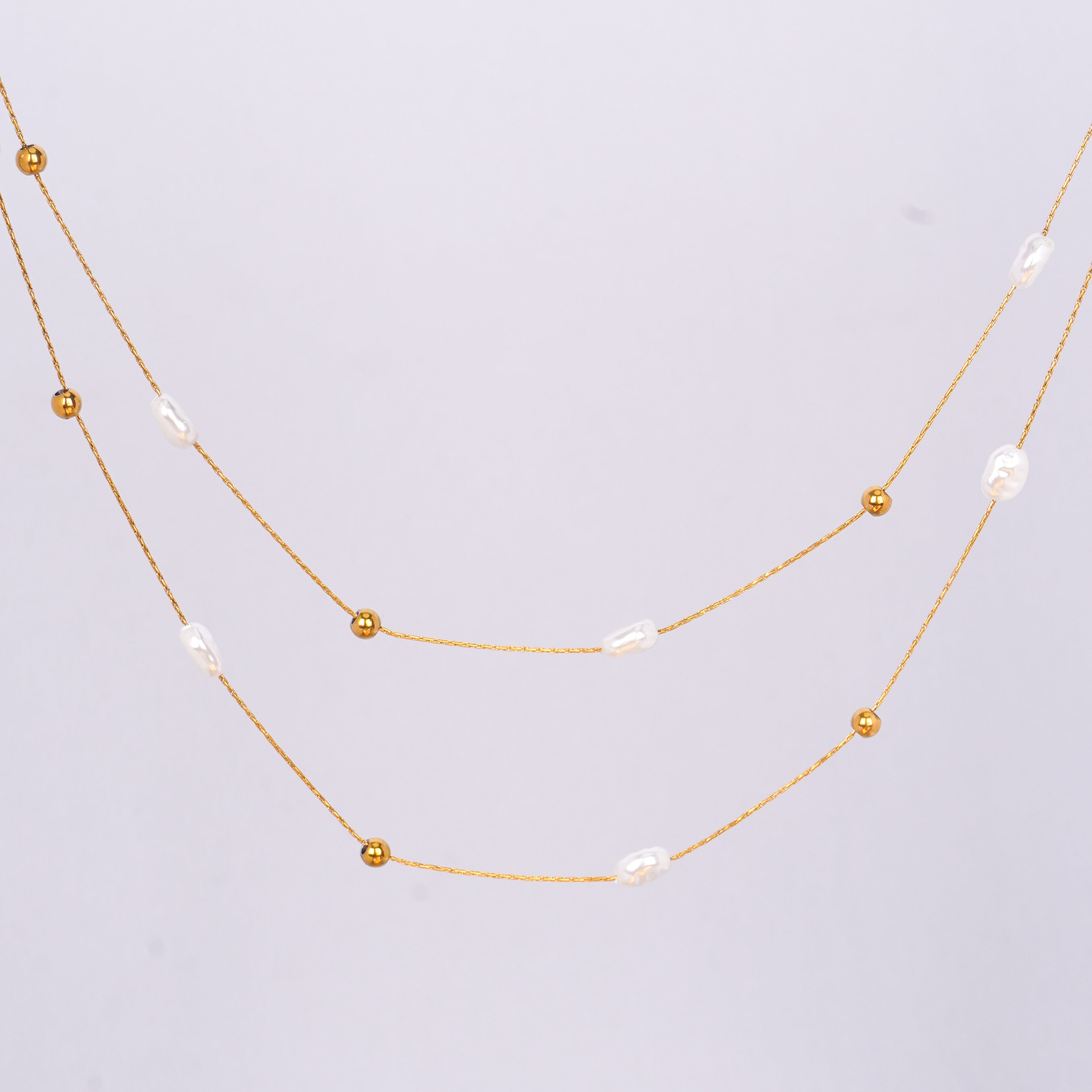 Gilded Grace Heart & Pearl Cascade