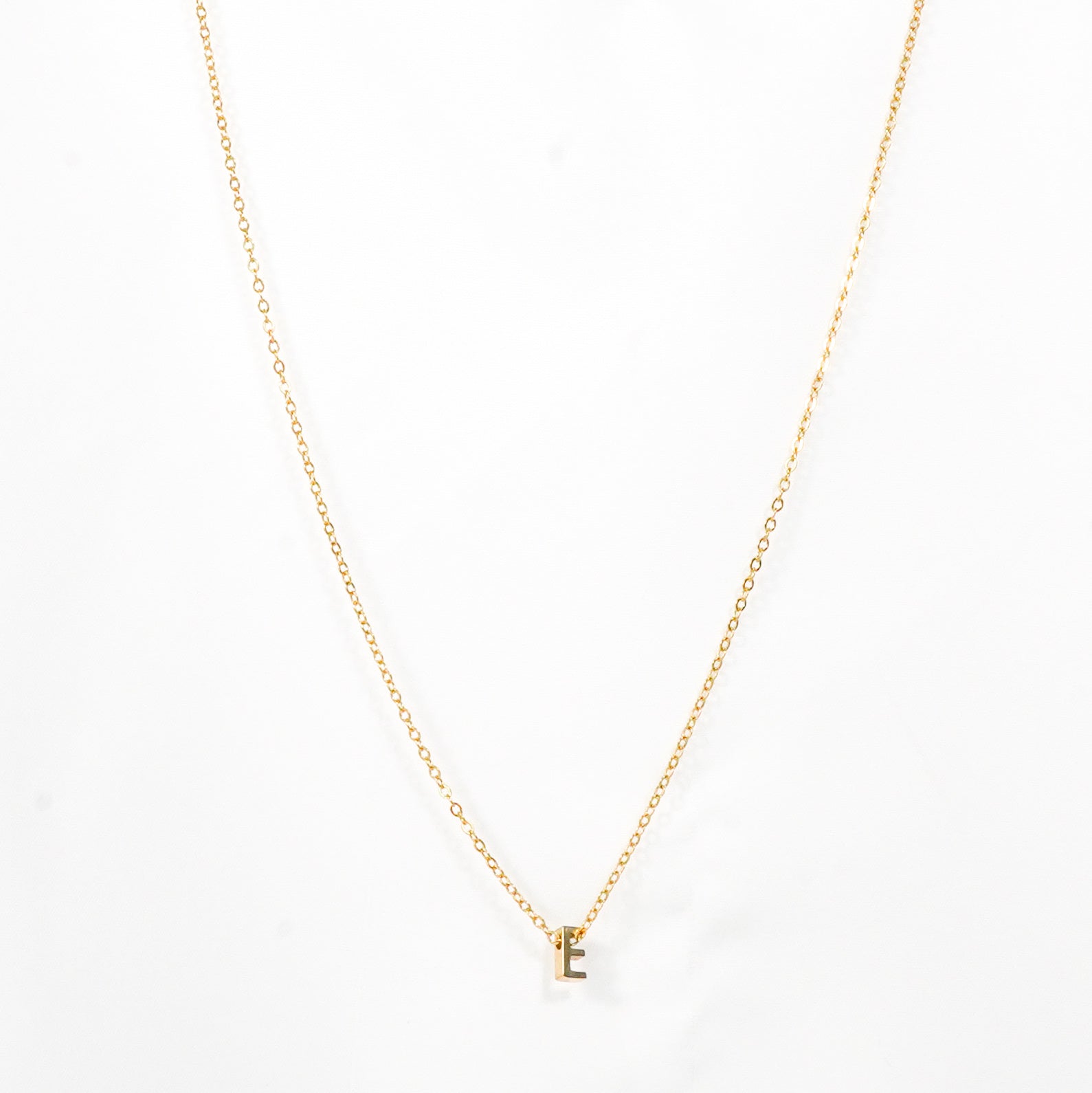 Gold Letter Pendant Necklace