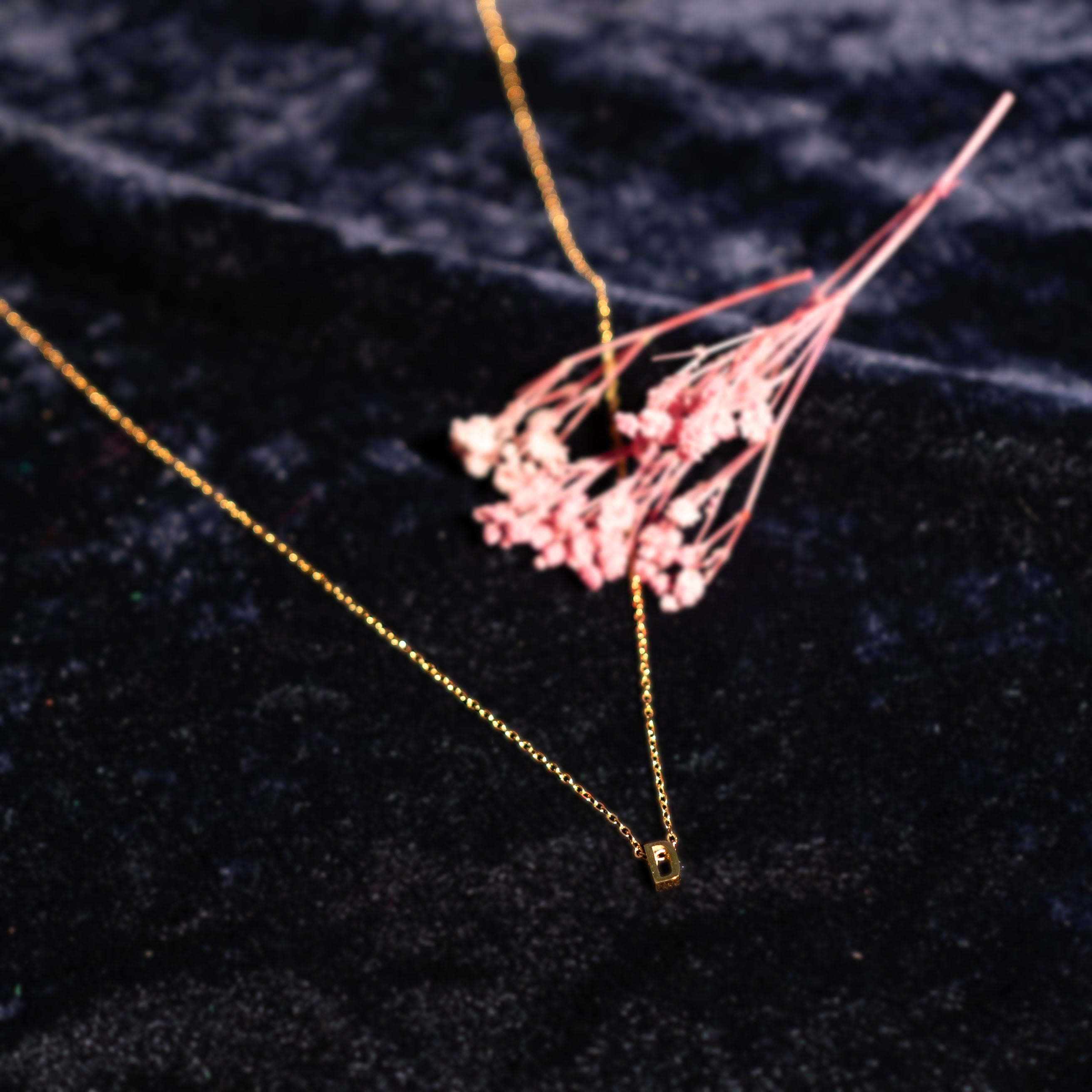 Gold Letter Pendant Necklace