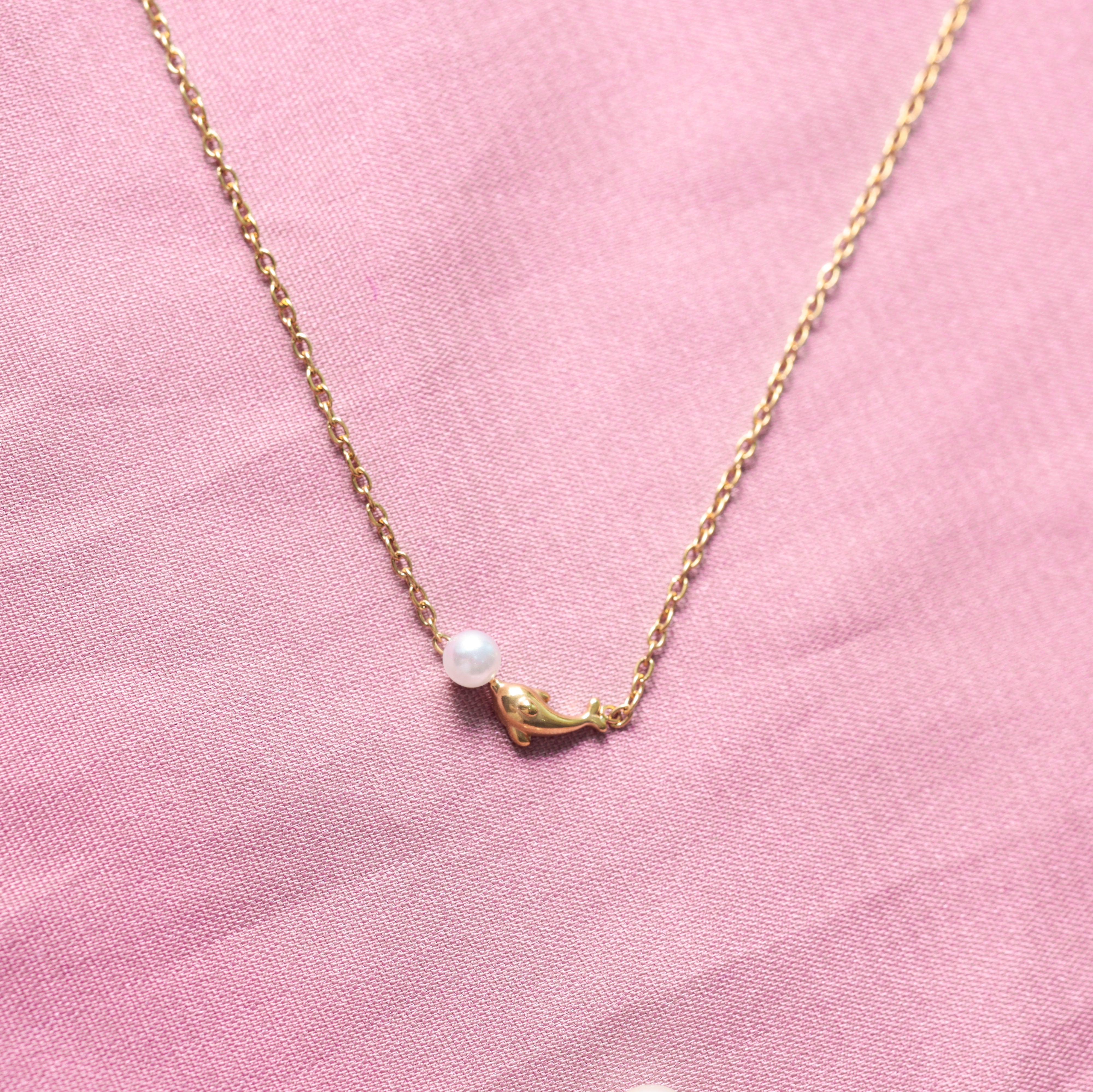 Lumiere Pearl Heart Necklace