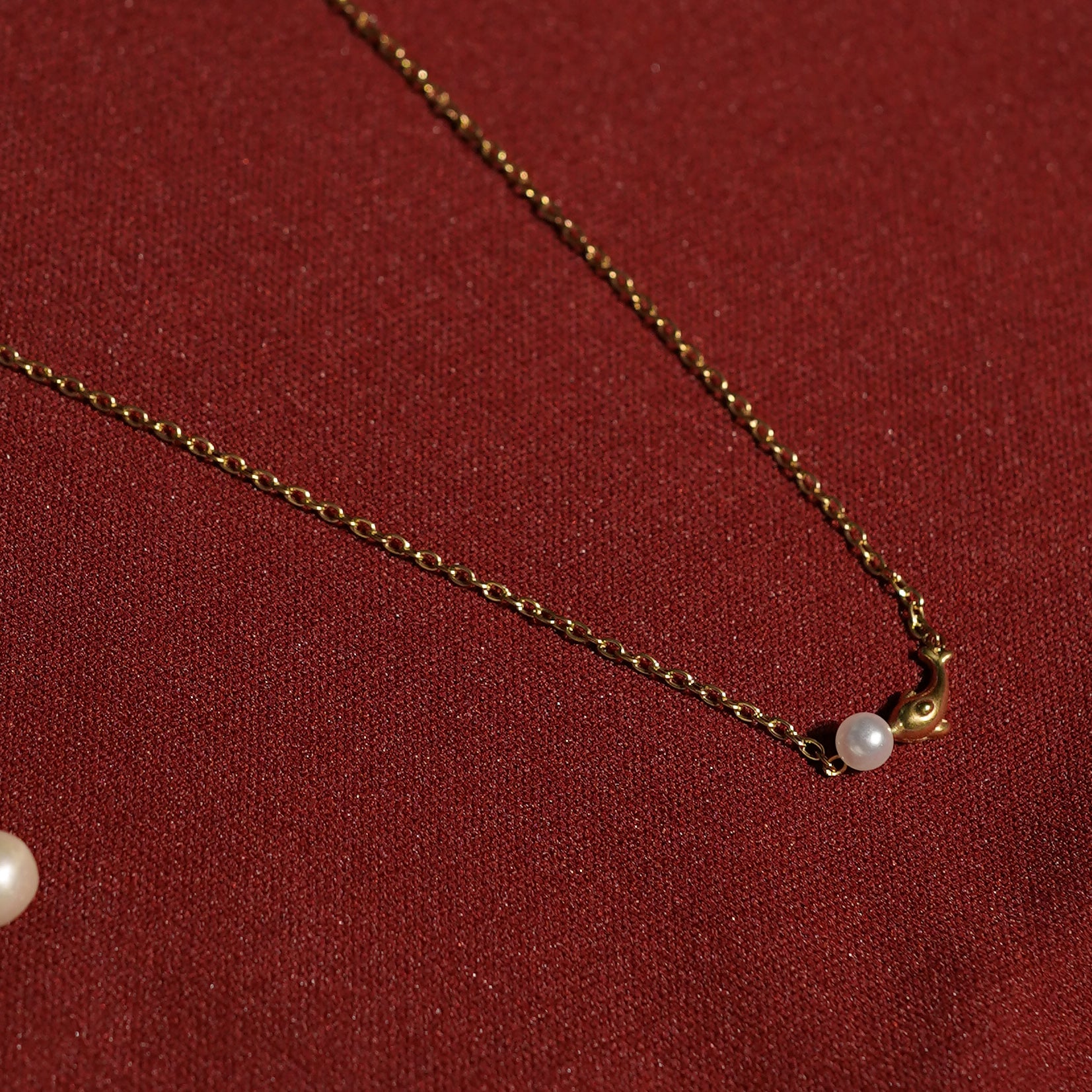 Lumiere Pearl Heart Necklace