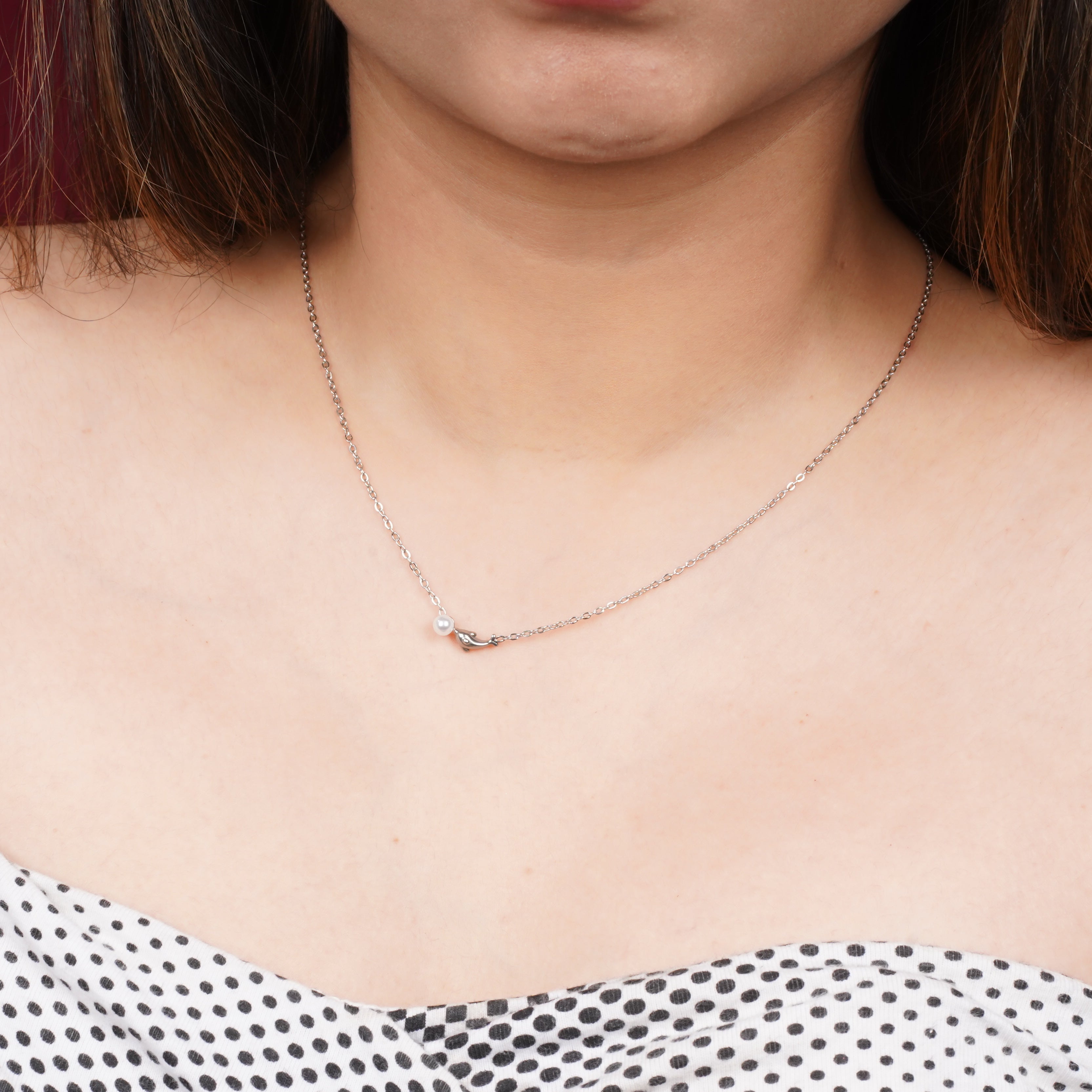 Golden Heart shape Charm Necklace