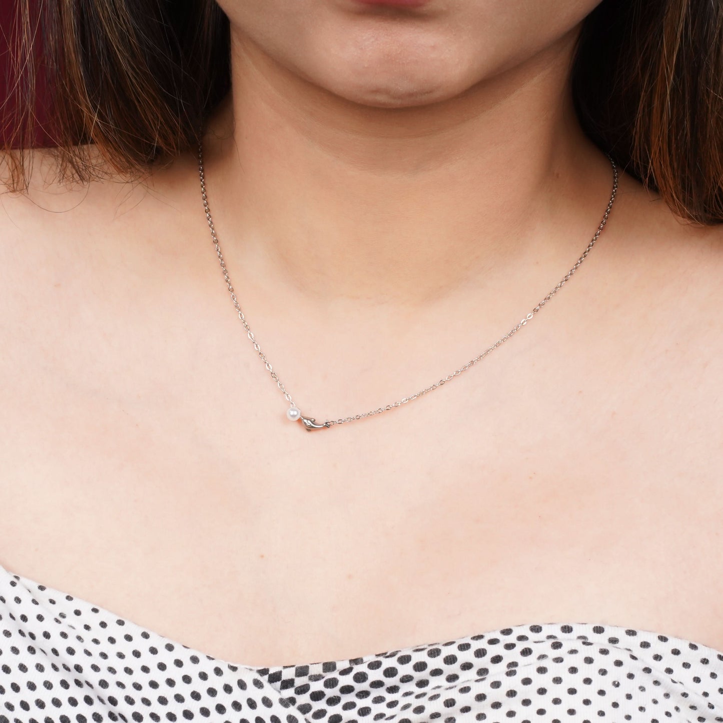 Golden Heart shape Charm Necklace