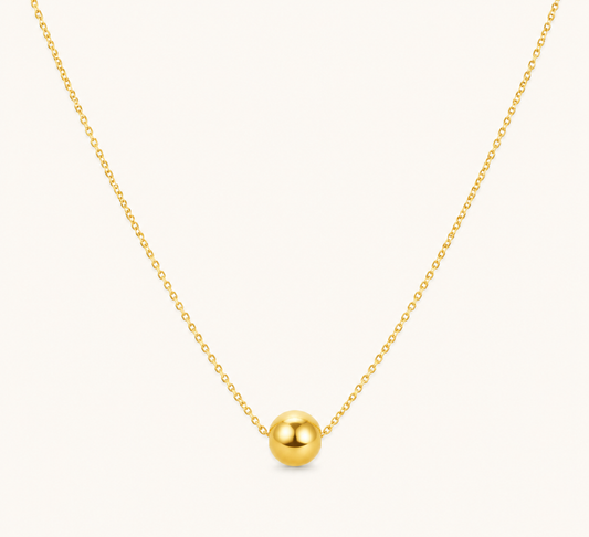 Stylish Gold Ball Necklace
